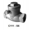 C111-S6不銹鋼止回閥，H41H/W升降式止回閥