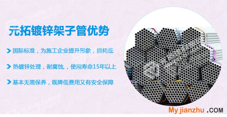 元拓鍍鋅架子管1