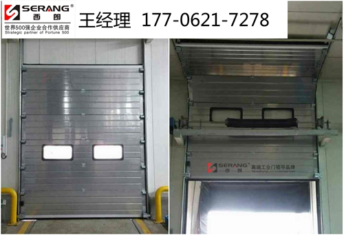 鎮江電動工業提升門，304不銹鋼翻板提升門