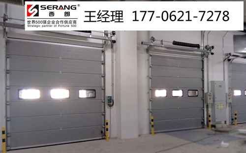  鎮江電動工業提升門，304不銹鋼翻板提升門