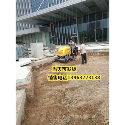 手推式壓路機價格 金尊溝槽振動碾 江西德安回填土整平機