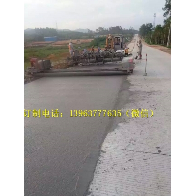 全自動(dòng)橋面攤鋪機(jī) 三滾軸整平機(jī)振搗梁