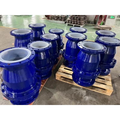 H44F46-16C鑄鋼襯氟法蘭止回閥