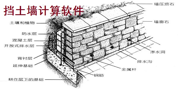 挡土墙计Y件截? /> 
</p>
<p>
	挡土墙计Y件Y件功?
</p>
<p>
	1、土层资料的填土参数讄
</p>
<p>
	2、截面信息的几何数据、标高的讄
</p>
<p>
	3、支持土参数、计限倹{地面荷载、材料容重的讄
</p>
<p>
	挡土墙计Y件Y件说?
</p>
<p>
	1、基底倾斜Q土?<=1Q?)、石?<=1Q?.33)
</p>
<p>
	2、填料容重：填土(17.0?8.0)、填?19.0?0.0)、填石灰?17.5)
</p>
<p>
	3、基底摩擦系敎ͼ_性土(0.25?.4)、砂(0.40)、砾(?石类?0.40?.50)、Y质岩?0.40?.60)、表面粗p的质岩石(0.60?.70)
</p>
<p>
	4、砌体容重：砖砌?18.0)、干砌块x片石(21.0)、浆砌片?23.0)、浆砌块x料石(24.0?5.0)、؜凝土或片x؜凝土(24)、钢{؜凝土(25.0?6.0)
</p>
<p>
	5、内摩擦角：不易风化矛_(45?0);不易风化石、大늟(40);卵矟뀁砾矟뀁砾砂、粗砂、石屑、碎矛_(35);中、细砂、卵(?矛_、风化石料、一般土?30?5);_土(20)
</p>
<p>
	6、外摩擦角：墙背光滑(δ=0);石砌墙n(δ=φ/2?*φ/3);台阶型石砌墙w?δ=2*φ/3);假想墙背(δ=φ)
</p>
<p>
	挡土墙计Y件用说?
</p>
<p>
	1、下载文件找?挡土墙验?exe