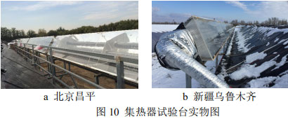 圖10 集熱器試驗(yàn)臺實(shí)物圖