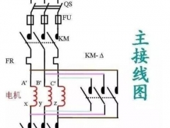 電氣星三角降壓啟動的電路原理圖解析
