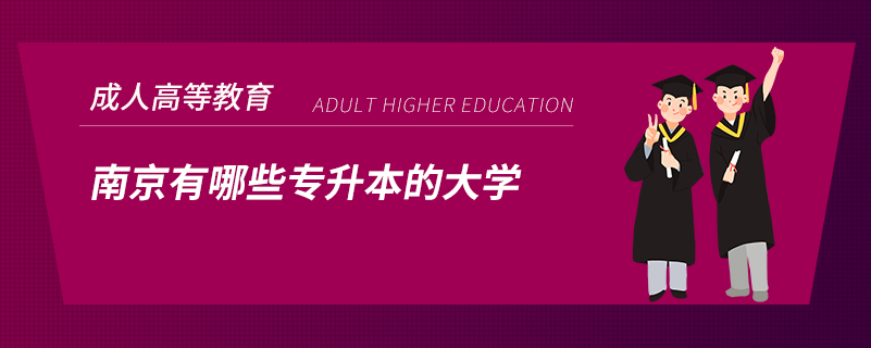 南京有哪些專升本的大學(xué)