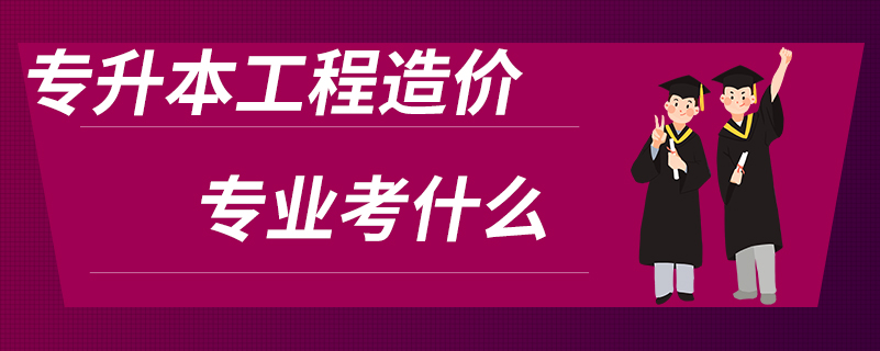 專升本工程造價專業(yè)考什么