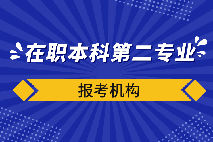 在職本科第二專業(yè)報考機構(gòu)