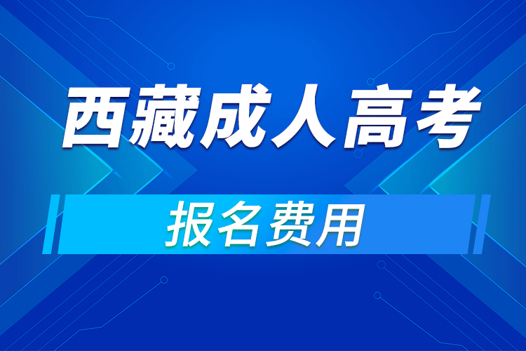 2021年西藏成人高考報(bào)名費(fèi)用