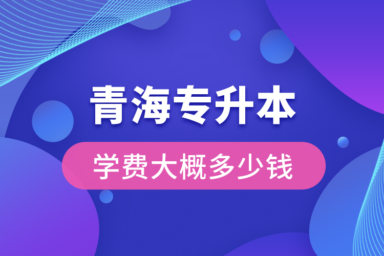 青海專升本學(xué)費大概多少錢一年？