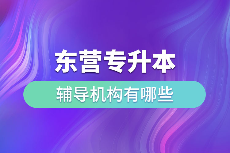 東營專升本輔導機構有哪些？