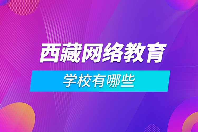 西藏網(wǎng)絡教育學校有哪些