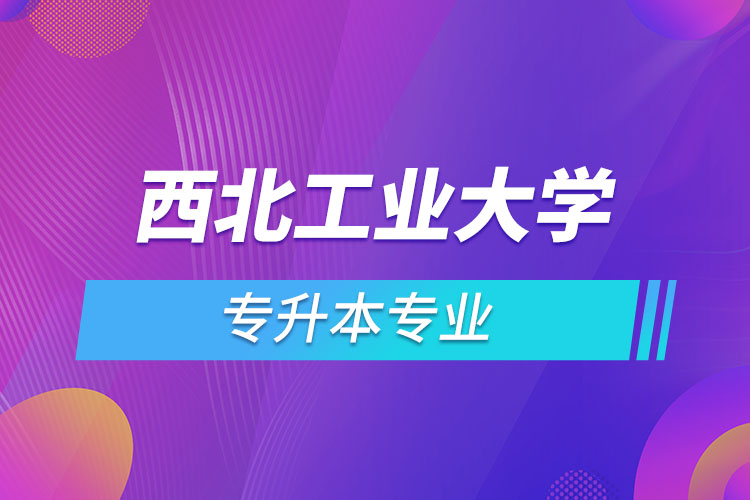 西北工業(yè)大學(xué)網(wǎng)絡(luò)教育專升本有哪些專業(yè)？