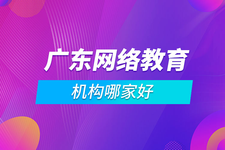 廣東網(wǎng)絡(luò)教育機構(gòu)哪家好