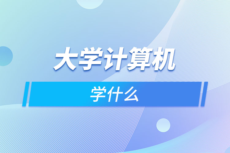 大學計算機學什么