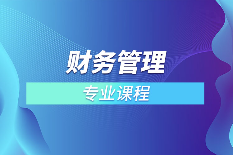 ?財務管理專業(yè)課程