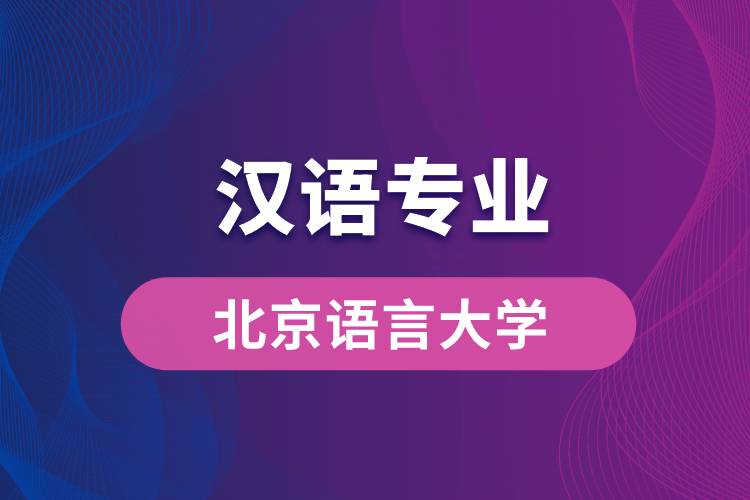 北京語(yǔ)言大學(xué)漢語(yǔ)專業(yè)怎么樣？