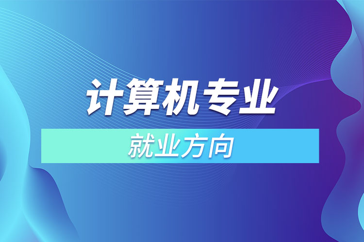 計算機專業(yè)就業(yè)方向