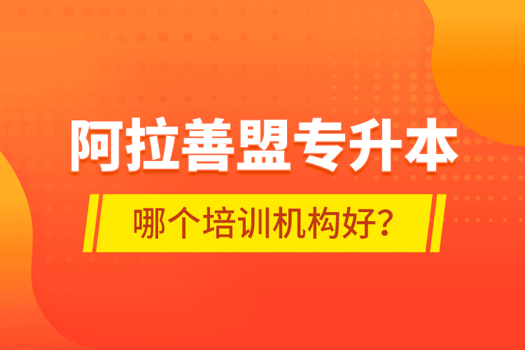 阿拉善盟專升本哪個培訓(xùn)機(jī)構(gòu)好？